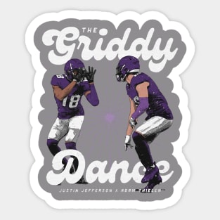 Justin Jefferson & Adam Thielen Minnesota Griddy Dance Sticker
